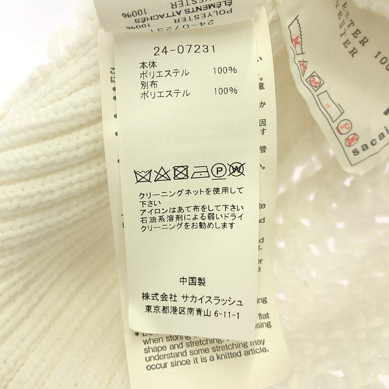 sacai / サカイ | メッシュ ショートスリーブ プルオーバーニット | 2 | ホワイト | レディース sacai（サカイ） | メッシュ ショートスリーブ プルオーバーニット | 2