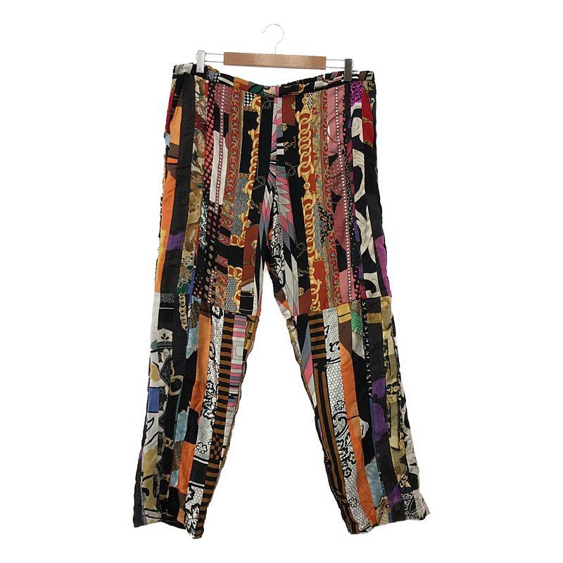 【美品】  SEEALL / シーオール | Reconstructed Scarf Pants / 再構築 ヴィンテージスカーフ リメイク ドローストリング イージーパンツ / 総裏地 | F | マルチカラー | メンズ SEEALL 【美品】 SEEALL / シーオール | Reconstructed Scarf Pants
