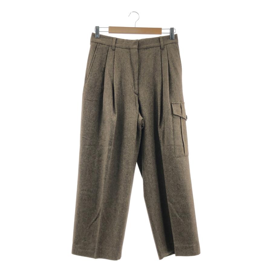 ドリスヴァンノッテン'90ウールヘリンボーンワイドカーゴパンツネイビー46サイズ ドリスヴァンノッテン'90ウールヘリンボーンワイドカーゴパンツ