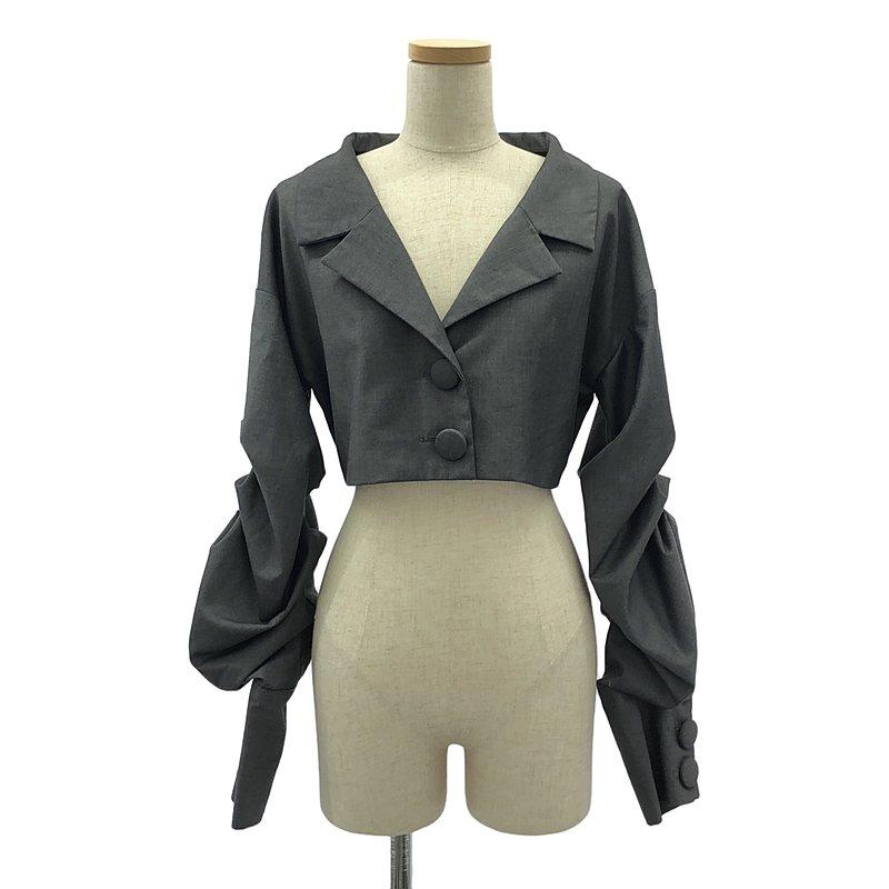 MELT THE LADY グレー ラップスタイルジャケット