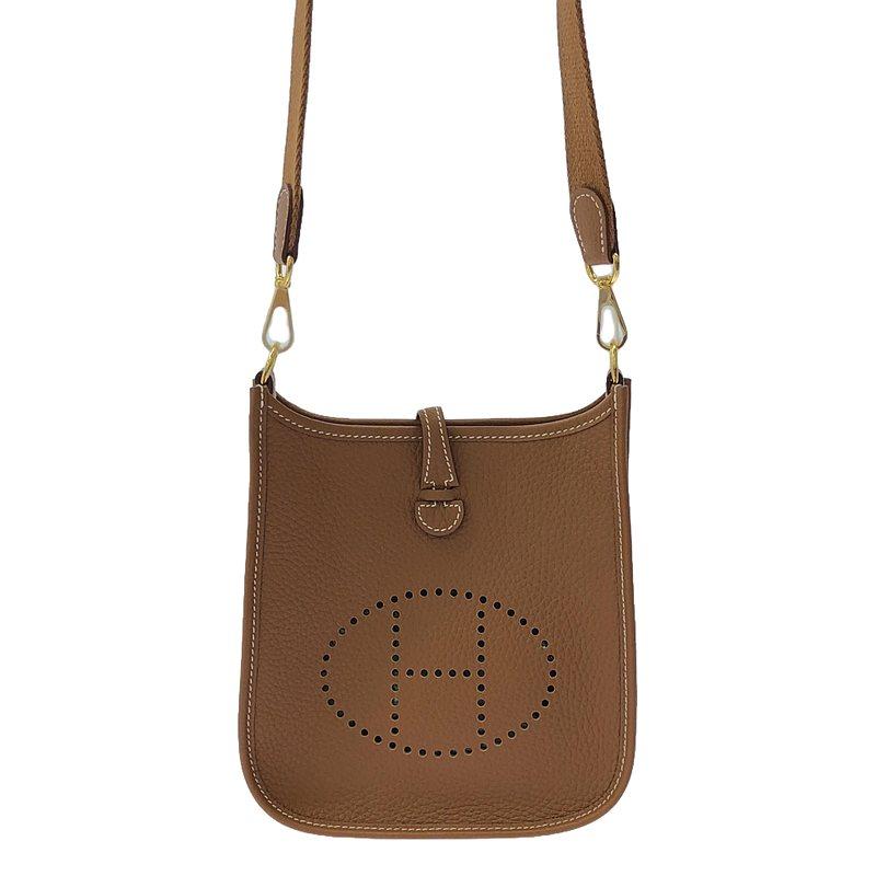 【新品】  HERMES / エルメス | エヴリンTPMトリヨンクレマンス レザー ショルダーバッグ | brown | レディース HERMES（エルメス） 【新品】 | エヴリンTPMトリヨンクレマンス レザー