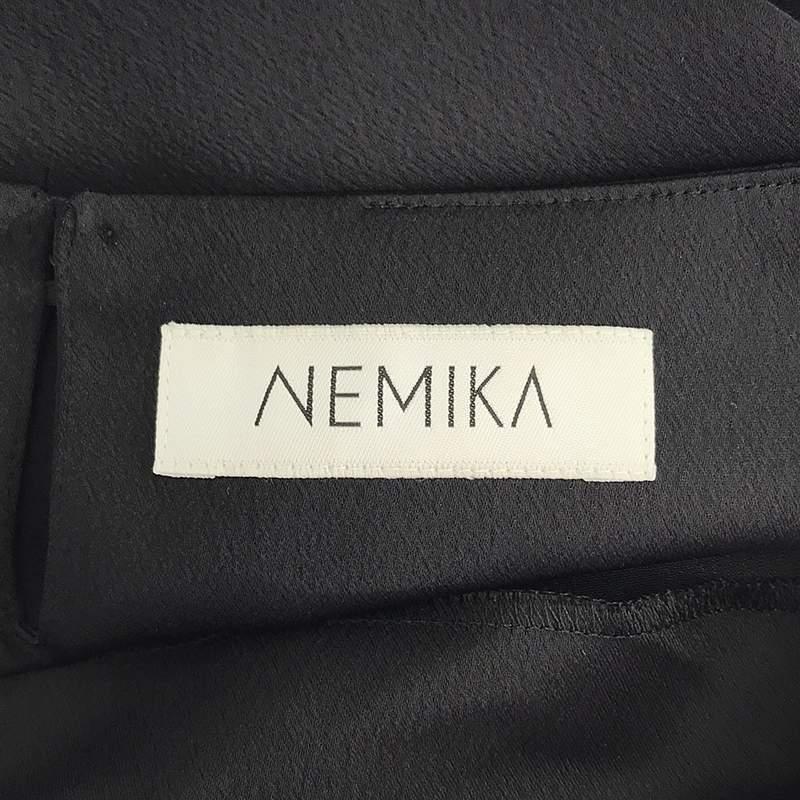 NEMIKA / ネミカ | セットアップ フリンジ バルーンスリーブブラウス スカート | 9 | ブラック | レディース｜kldclothing｜05