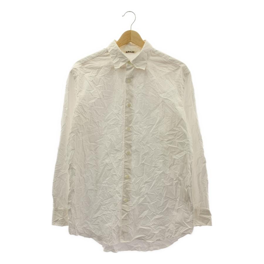 AURALEE（オーラリー） WRINKLED WASHED FINX TWILL SHIRT コットン