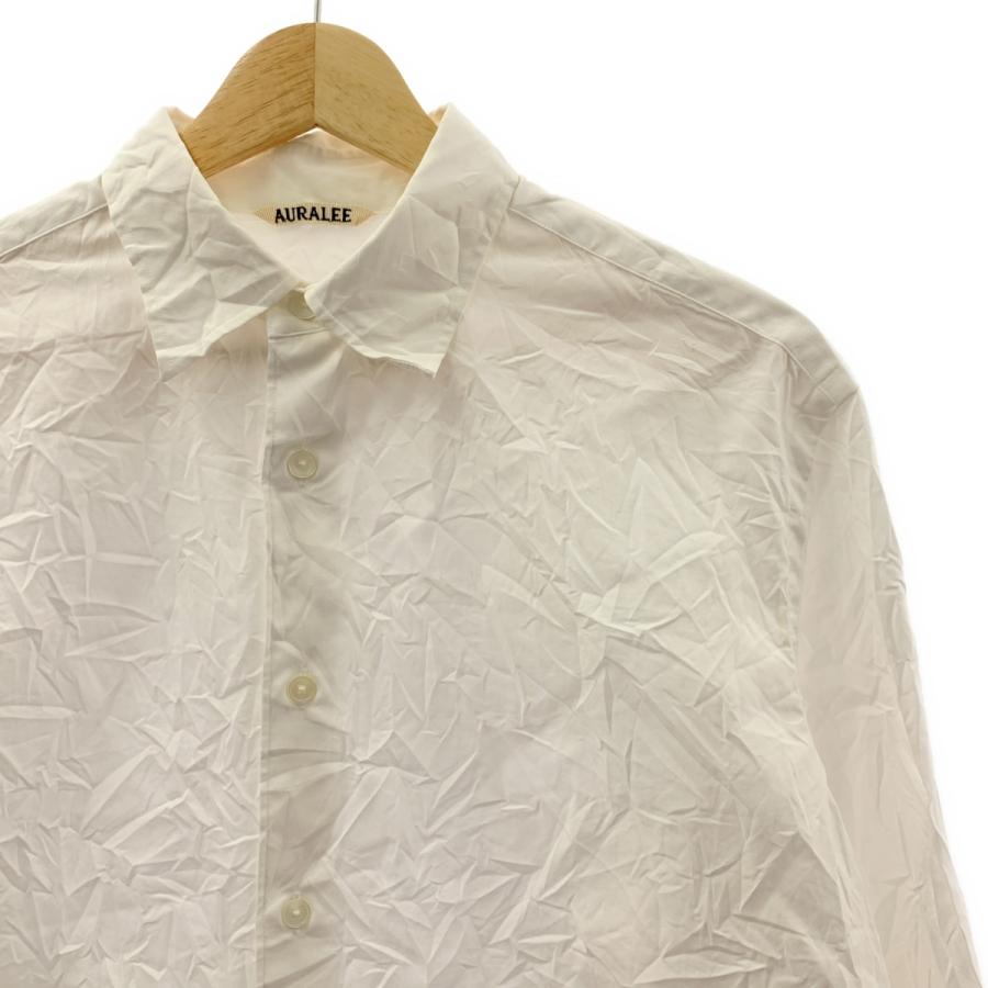 AURALEE（オーラリー） WRINKLED WASHED FINX TWILL SHIRT コットン