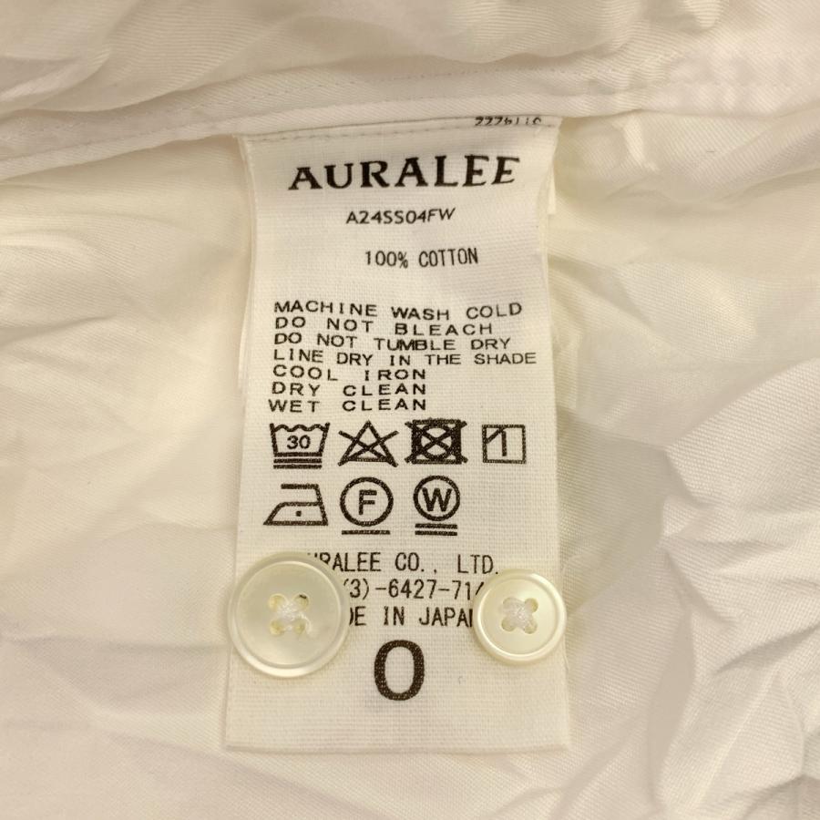 AURALEE（オーラリー） WRINKLED WASHED FINX TWILL SHIRT コットン