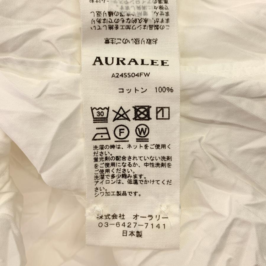 AURALEE（オーラリー） WRINKLED WASHED FINX TWILL SHIRT コットン