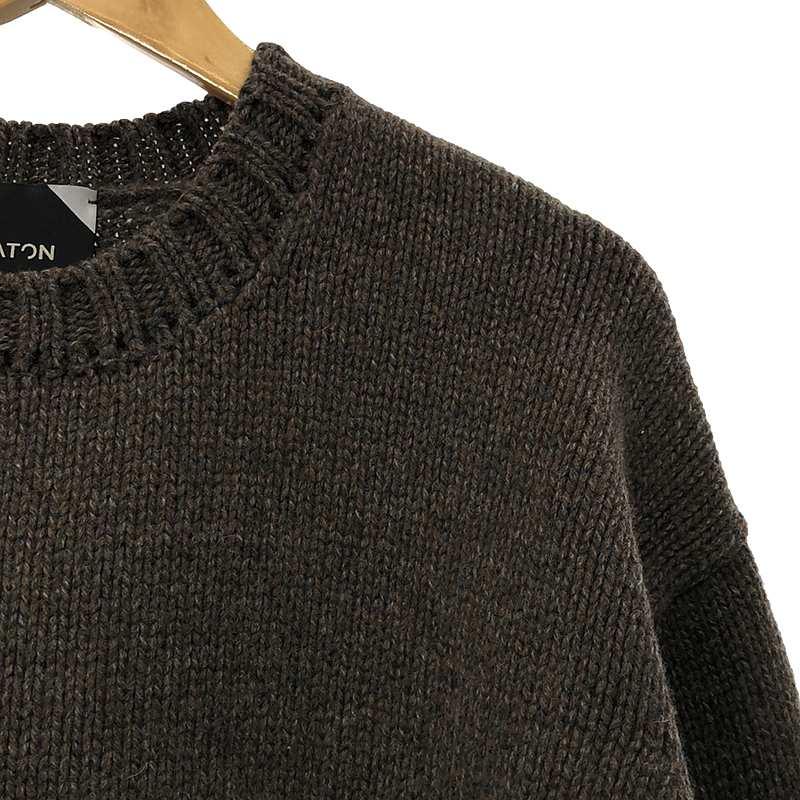 ATON - ATON / エイトン | 2020AW | SILTE MOULINE OVERSIZED CREWNECK SWEATER ウール オーバーサイズ クルーネックニット | 02 | ブラウン | レディース 楽天市場】ATON / エイトン | 2020AW | SILTE MOULINE OVERSIZED