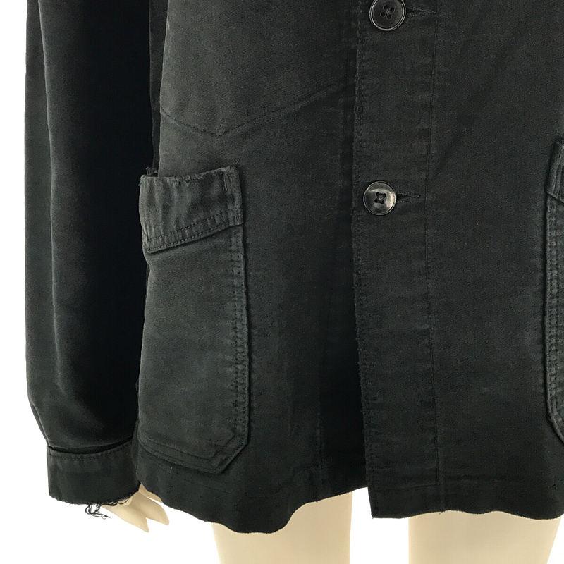 VINTAGE / ヴィンテージ 古着 | 1950s〜  BEAU-FORT Black Moleskin Jacket French Work ブラックモールスキン フレンチワーク ジャケット | 50 | ブラック | メ｜kldclothing｜03