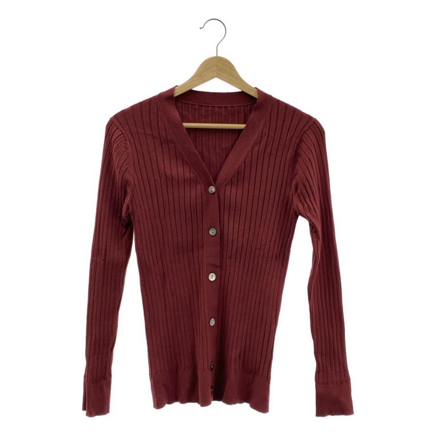 【新品未使用】SoejuシルクワイドリブVネックカーディガン　オレンジ シルクワイドリブVネックカーディガン - SOÉJU online store｜上質な