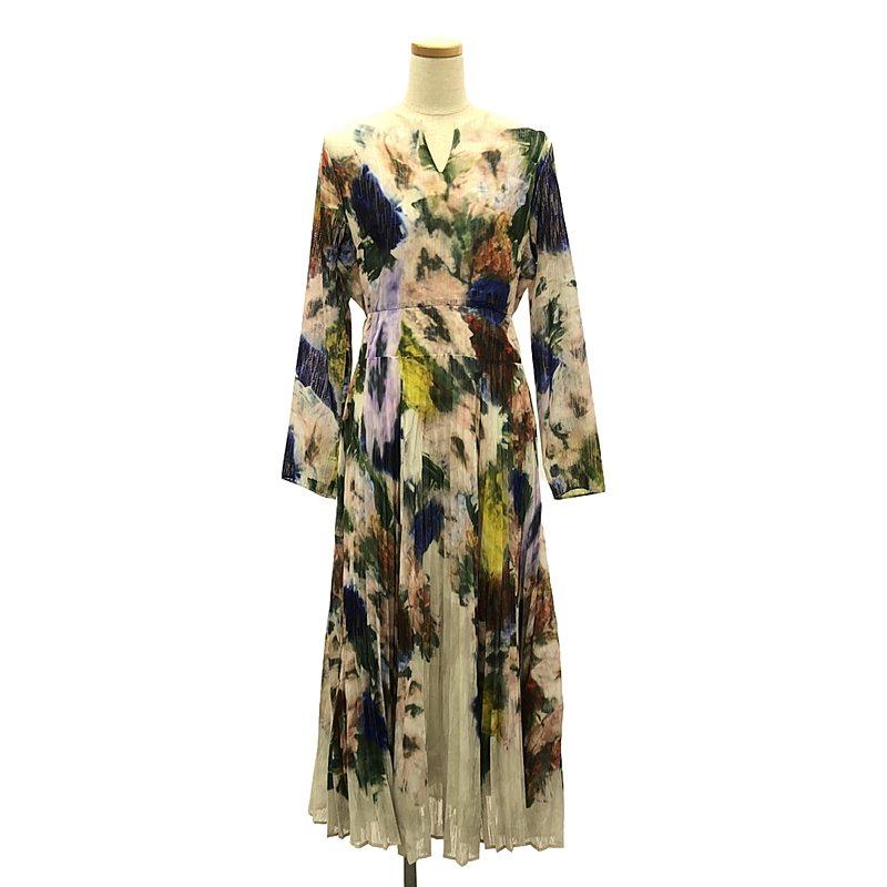 AMERI / アメリ | UND TEXTURE ART FLOWER DRESS フラワー ドレス  