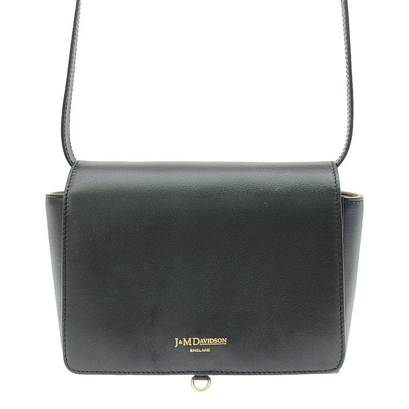 【美品】  J&amp;M DAVIDSON / ジェイアンドエムデヴィッドソン | LAMIA レザー ショルダーバッグ | ブラック | レディース J&M Davidson（J＆Mデヴィッドソン） 【美品】 J&M DAVIDSON / ジェイ