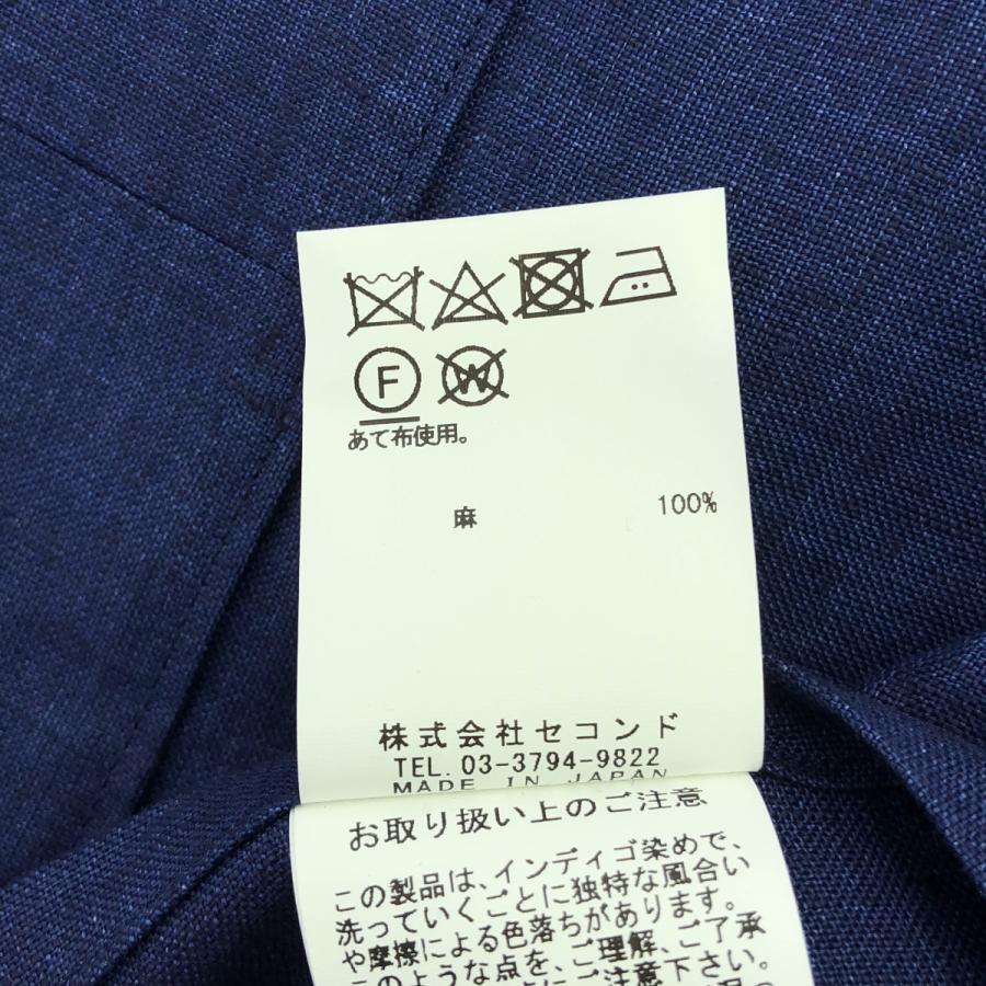 m's braque（エムズブラック） 【美品】 | ショールカラー リネン タイ