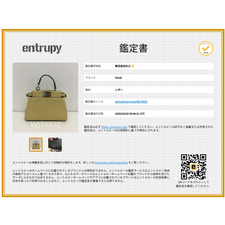 FENDI（フェンディ） マイクロ ピーカブー / 2way ショルダー付き
