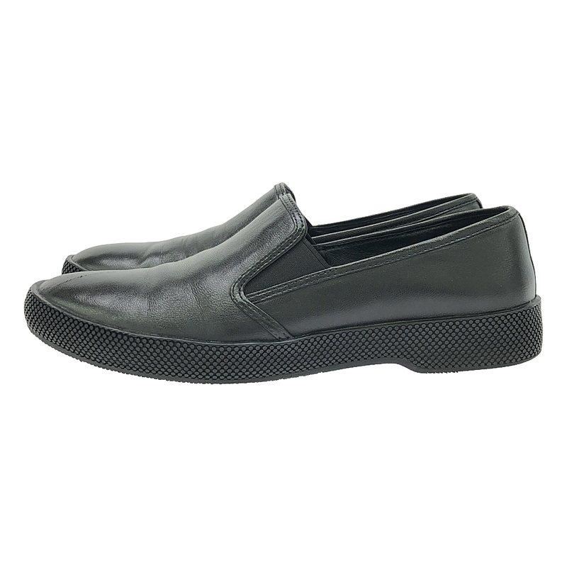 PRADA（プラダ） | レザー スリッポン スニーカー | 35.5 | ブラック