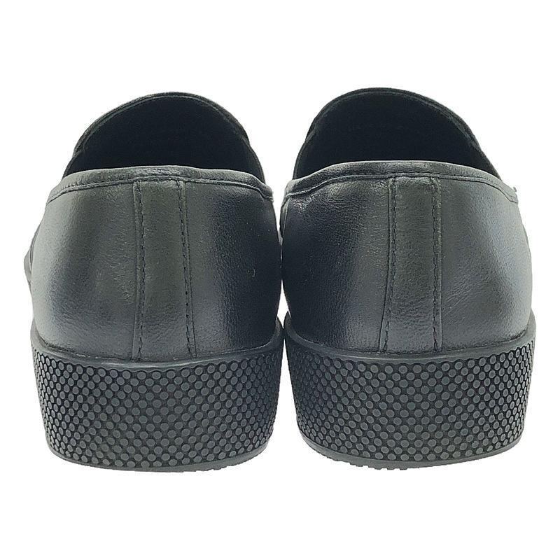 PRADA（プラダ） | レザー スリッポン スニーカー | 35.5 | ブラック