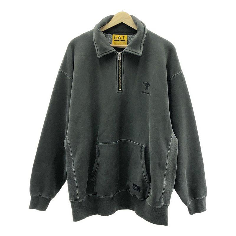 FAT / エフエーティー | 2025SS | DYEMENT.HALF ハーフジップ スウェット | FAT | グレー | メンズ FAT FAT / エフエーティー | 2025SS | DYEMENT.HALF ハーフジップ