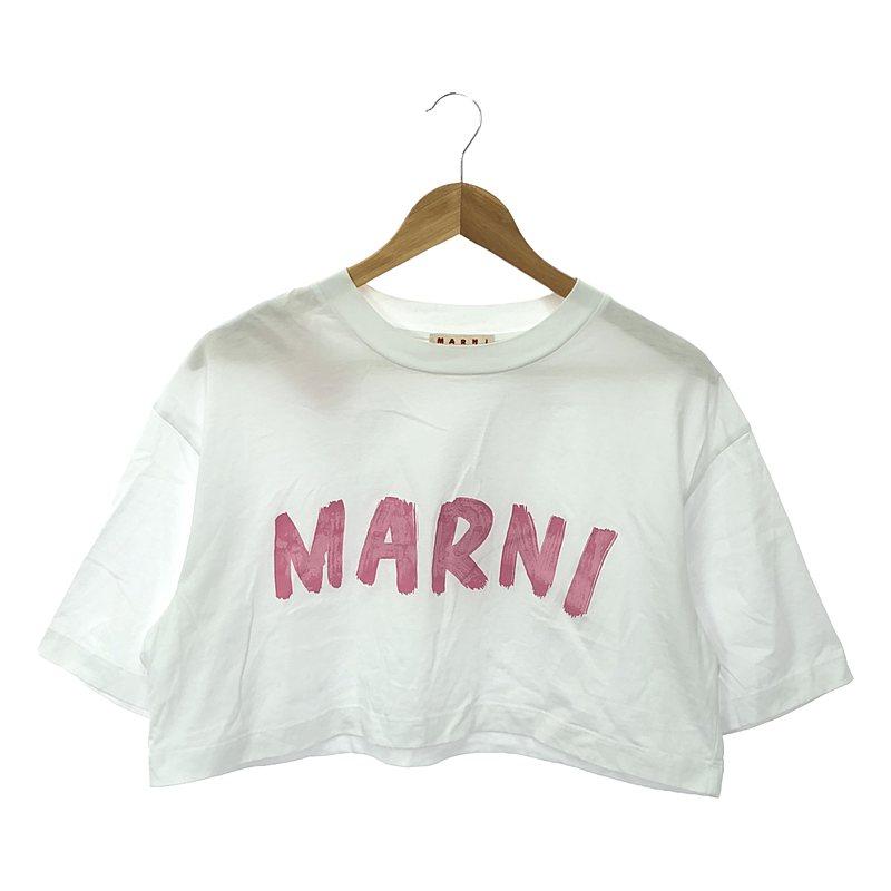 MARNI☆ロゴ プリント クロップド Tシャツ コットン♪【送料込】 楽天市場】【最大7,000円OFFクーポン】MARNI マルニ Tシャツ