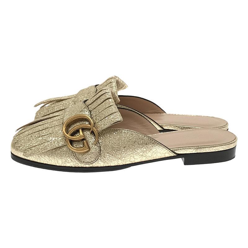 GUCCI マーモントゴールド　バックルレザー GUCCI グッチ GGマーモント レザー ゴールドバックル レディース