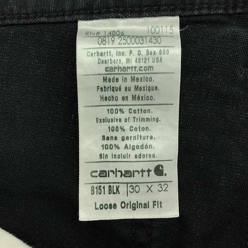 Carhartt B151 BLK ブラック ダックパンツ 33×32 Carhartt カーハート ワークパンツ CARHARTT CANVAS WORK