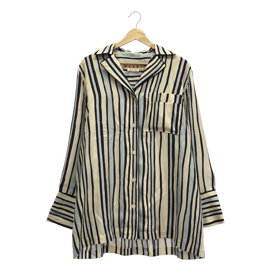 MARNI / マルニ silk 100％ / シルク オーバーシルエット オープンカラー シャツ | MARNI