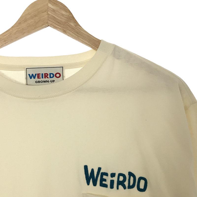 【美品】  WEIRDO / ウィアード | ロゴ刺しゅう ハーフスリーブ ポケットTシャツ | L | ナチュラル | メンズ｜kldclothing｜02