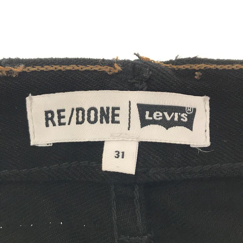 RE/DONE / リダン | Levi'sリーバイス リメイク ダメージ加工 5P デニムパンツ | 31 | ブラック | メンズ｜kldclothing｜06