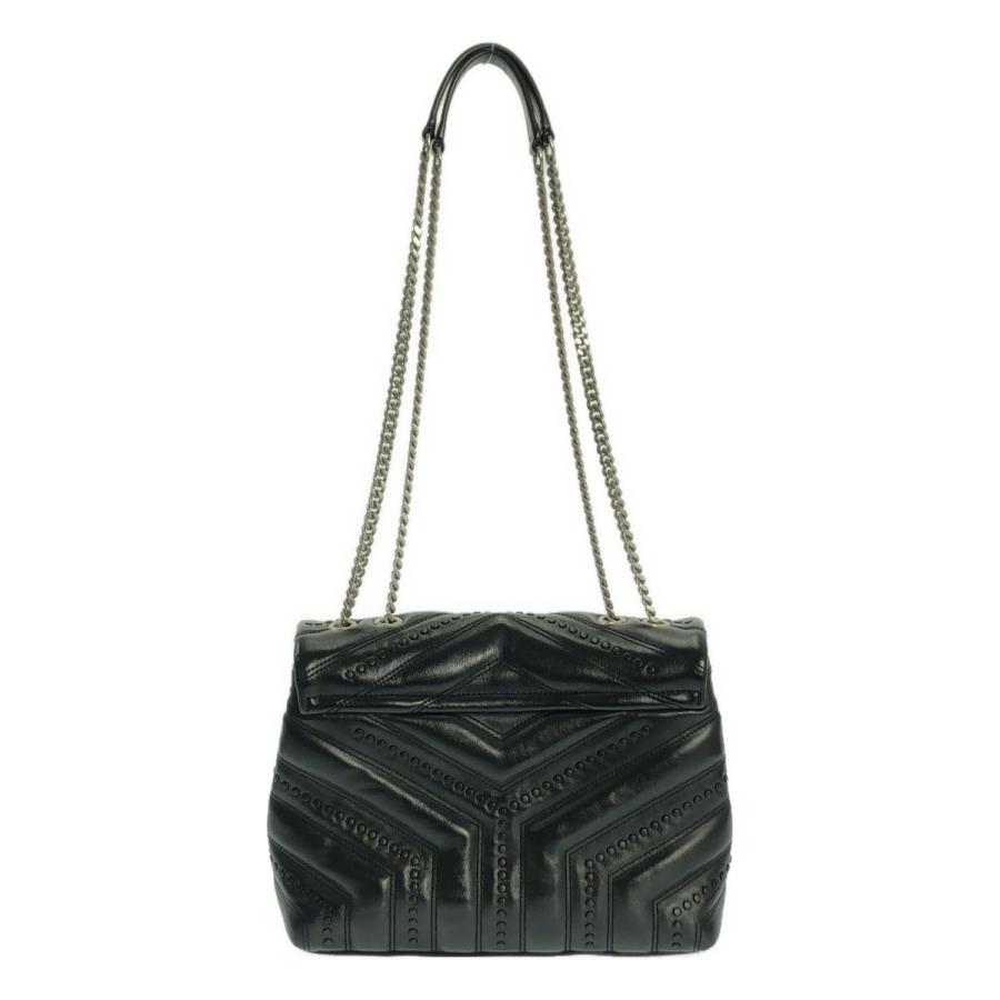 【美品】  SAINT LAURENT PARIS / サンローランパリ | Loulou ルル / スモール スタッズ チェーン ショルダー バッグ | ブラック | レディース SAINT LAURENT PARIS / サンローランパリ Loulou ルル スモール