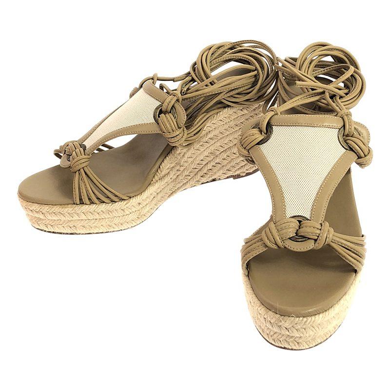 HERMES 【美品】 / エルメス | CHICA アンクルストラップ ウェッジ 