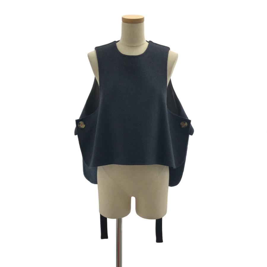 ENFOLD（エンフォルド） WIDE-BOX VEST / ウール ベルテッド ベスト 
