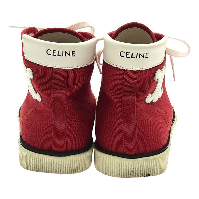 CELINE　レースアップ　キャンバス厚底スニーカー　37 CELINE / セリーヌ | ブランク レースアップ キャンバス