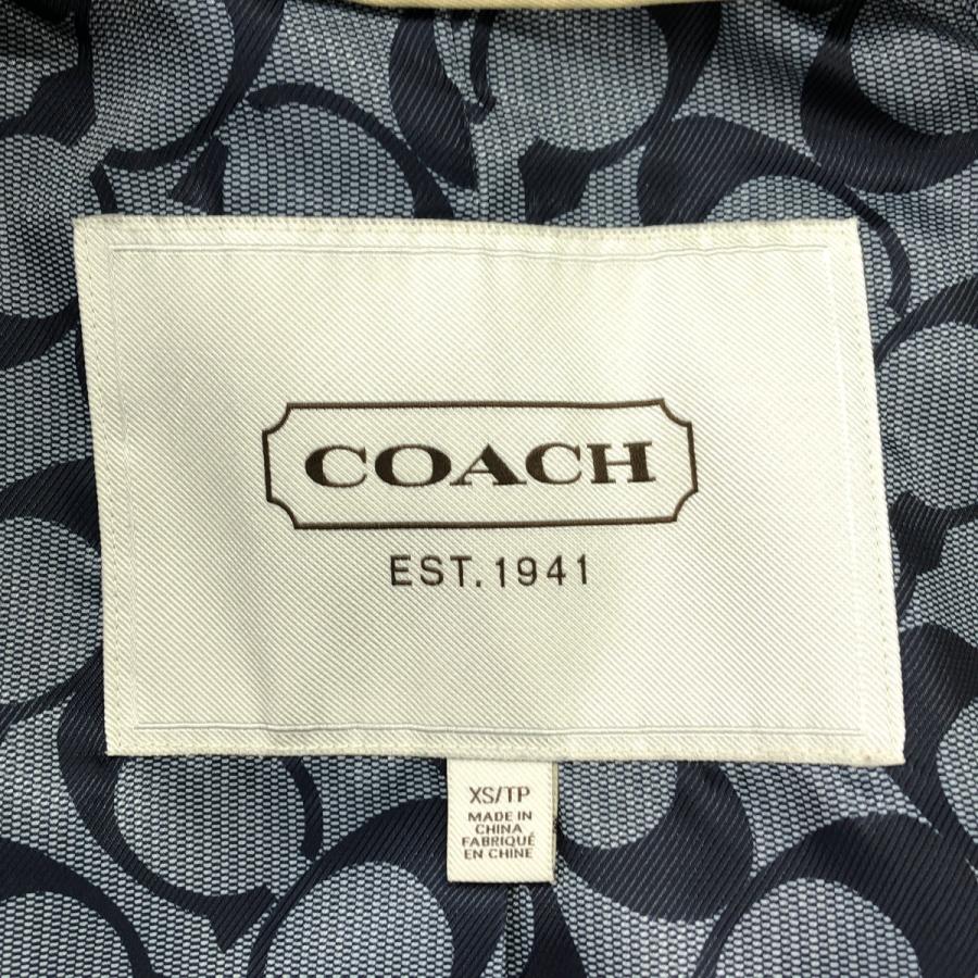 【COACH】ベージュ ダブルブレスト トレンチコート／レディースXS COACH / コーチ | ダブルブレスト トレンチコート XS ベージュ