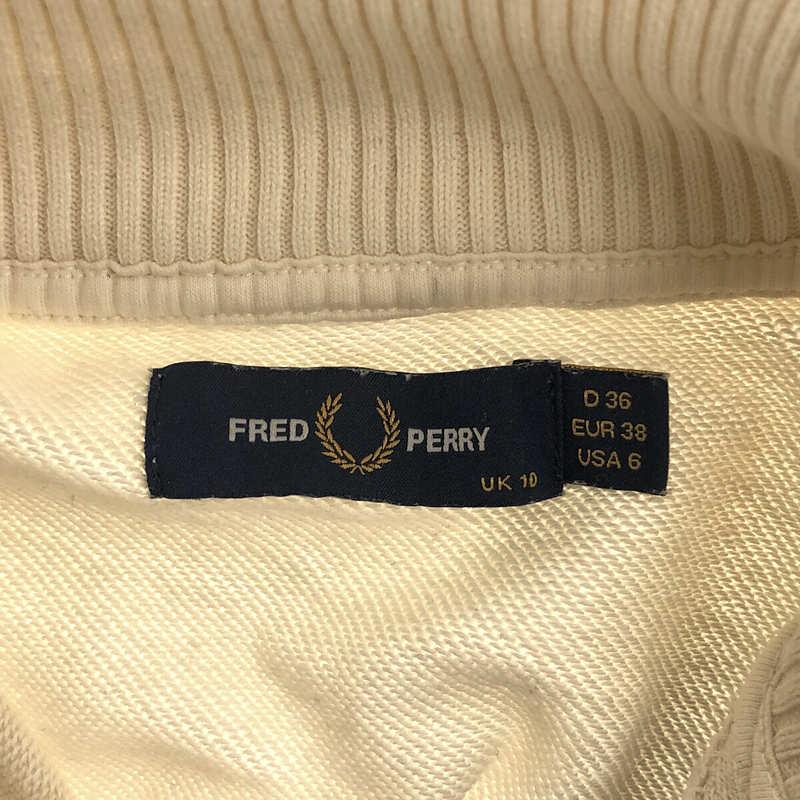 FRED PERRY / フレッドペリー | Tipped Knitted Trim Sweatshirt トレーナー | UK10 | ホワイト/ブラック | レディース｜kldclothing｜05
