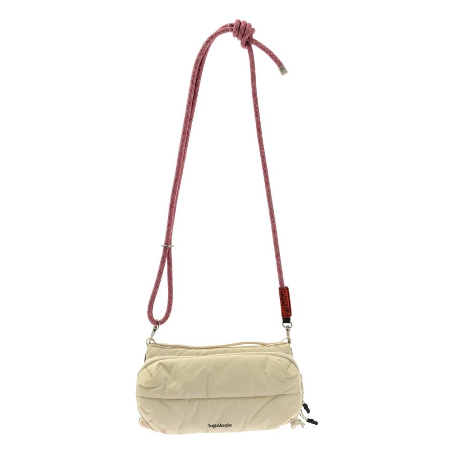 【美品】  topologie / トポロジー | ストラップショルダー付き ボトルサコッシュ バッグ | オフホワイト系 | レディース topologie / トポロジー ストラップショルダー付き ボトルサコッシュ