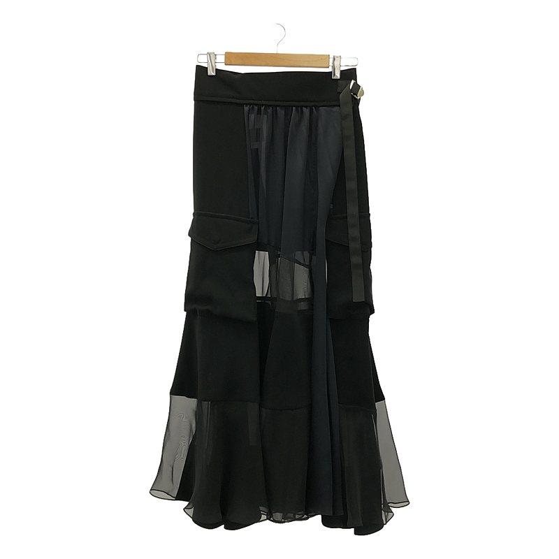 sacai / サカイ | 2020AW パッチワークラップスカート 2 sacai / サカイ | 2020AW パッチワークラップスカート 2