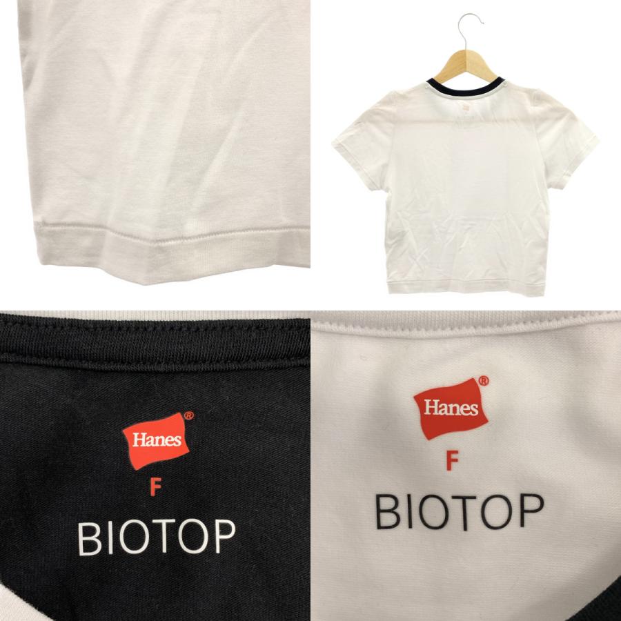 トップス Hanes for BIOTOP CROPPED T 2P TRIM BIOTOP / ビオトープ × Hanes ヘインズ別注 2セット CROPPED T