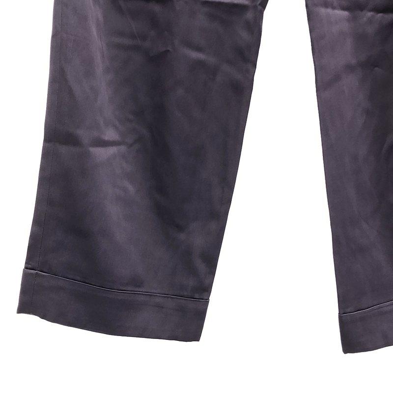 新品】 prasthana / プラスターナ | glossy twill lazy slacks