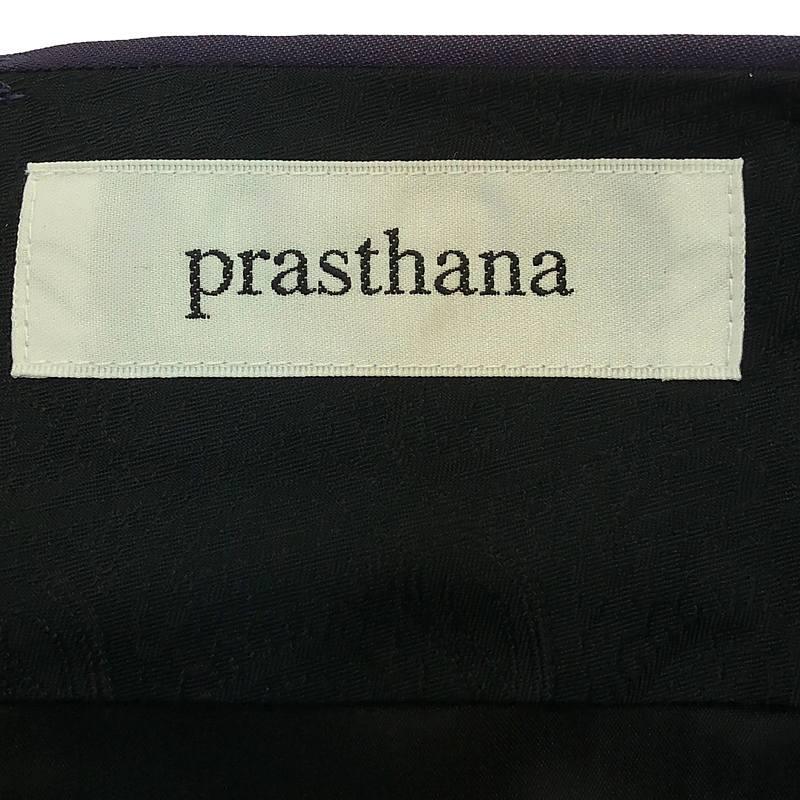新品】 prasthana / プラスターナ | glossy twill lazy slacks