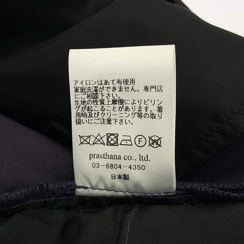 新品】 prasthana / プラスターナ | glossy twill lazy slacks