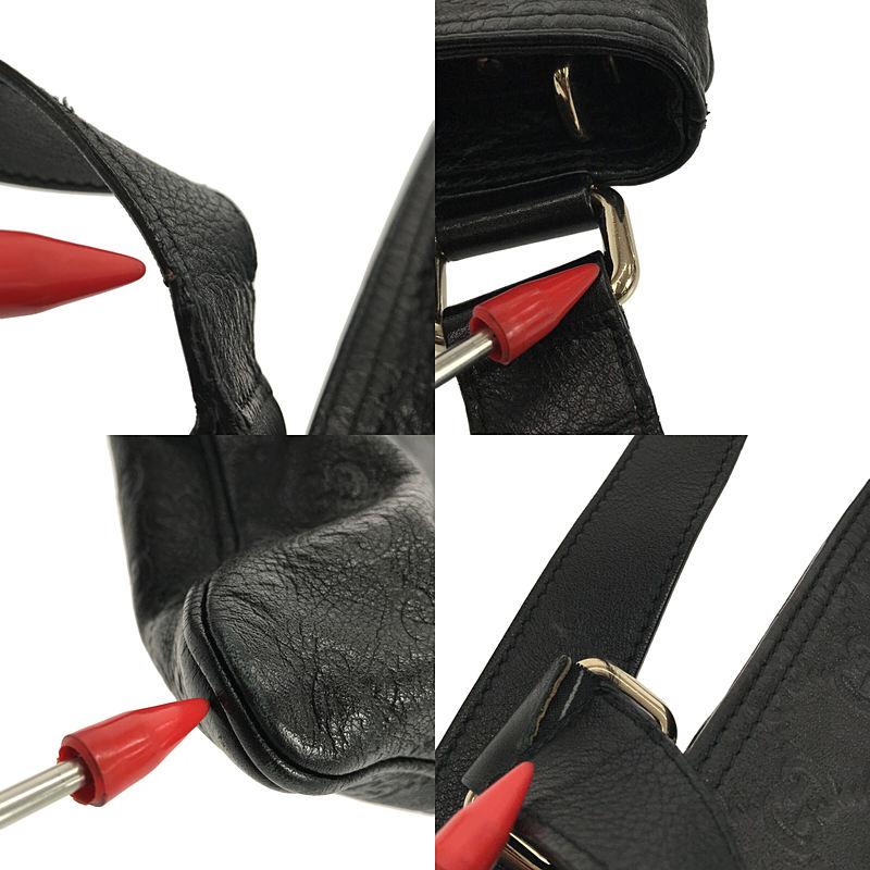【美品】GUCCI ショルダーバッグ グッチシマ レザー ブラック 楽天市場】グッチ GUCCI ショルダーバッグ バッグ 型押しレザー