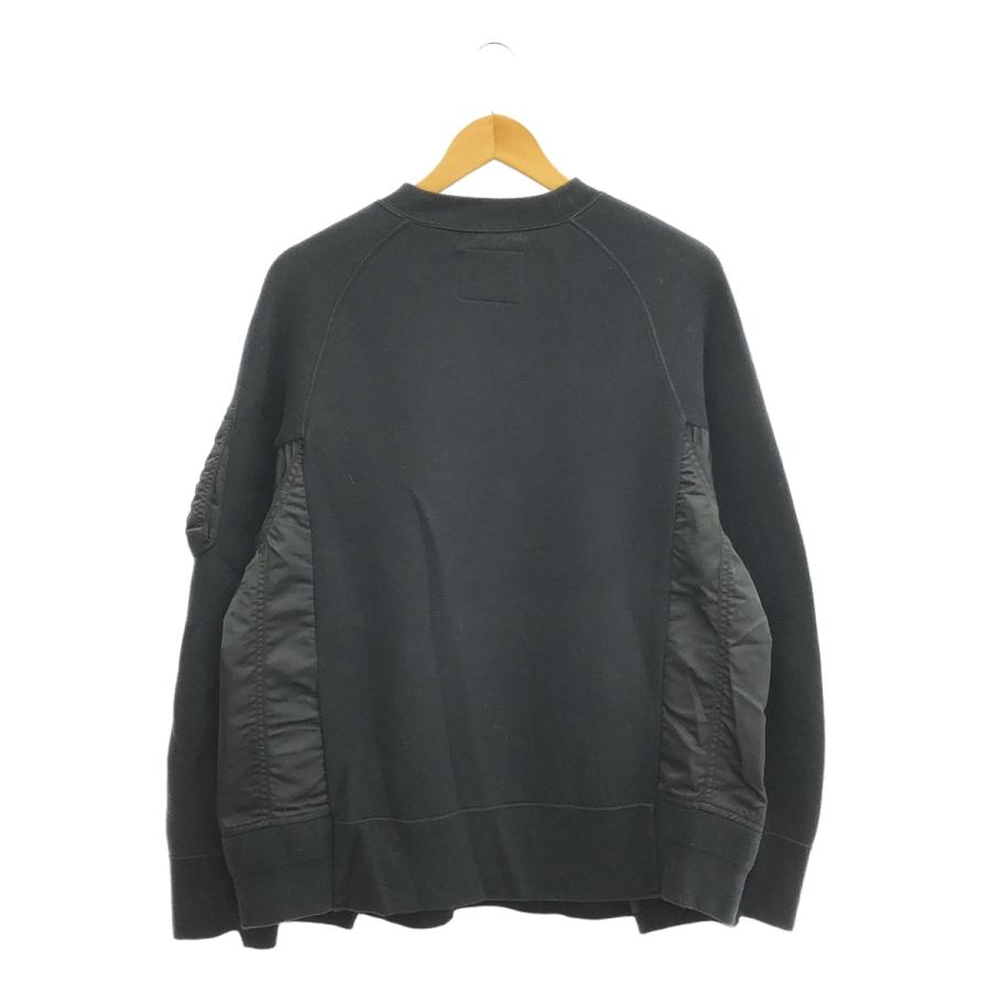 22年モデル sacai サカイ スポンジスウェット　ミリタリードッキング sacai / サカイ | Sponge Sweat Pullover 異素材 切替