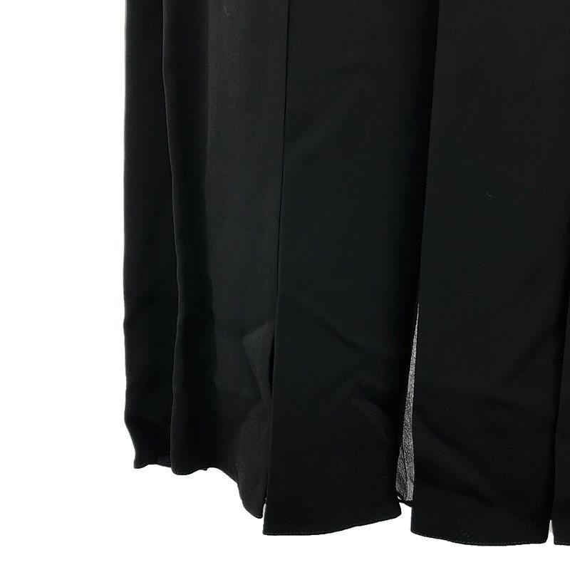 【美品】ラルフローレンパープルレーベル スカート ラムレザー ひざ丈 ブラック 美品】 RALPH LAUREN PURPLE LABEL / ラルフローレンパープル