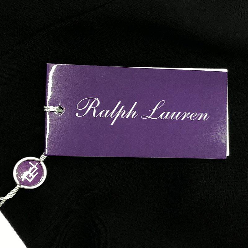 【美品】ラルフローレンパープルレーベル スカート ラムレザー ひざ丈 ブラック 美品】 RALPH LAUREN PURPLE LABEL / ラルフローレンパープル