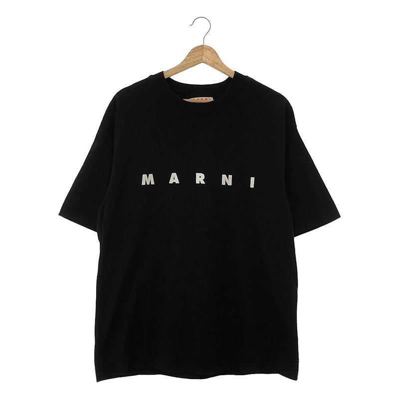 MARNI - MARNI / マルニ | 2020SS | プリント ロゴ クルーネックTシャツ | 40 | ブラック | レディース MARNI / マルニ | 2020SS プリント ロゴ クルーネックTシャツ 40