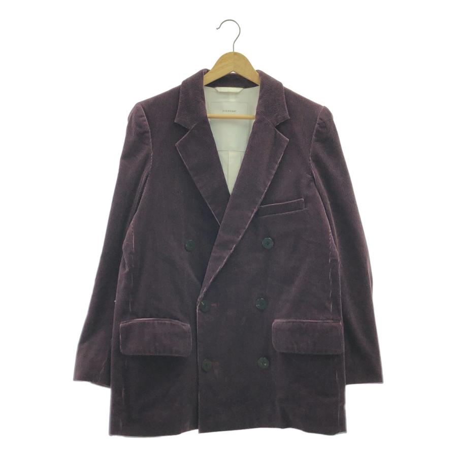 OVERCOAT コーデュロイ ブルゾン サイズ1 OVERCOAT（オーバーコート） Corduroy Double Breasted Jacket WINE