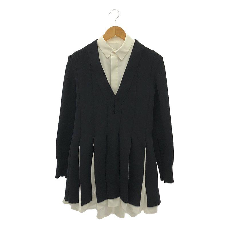 sacai 【美品】 / サカイ | 2023AW Knit x Cotton Poplin Dress ニット 