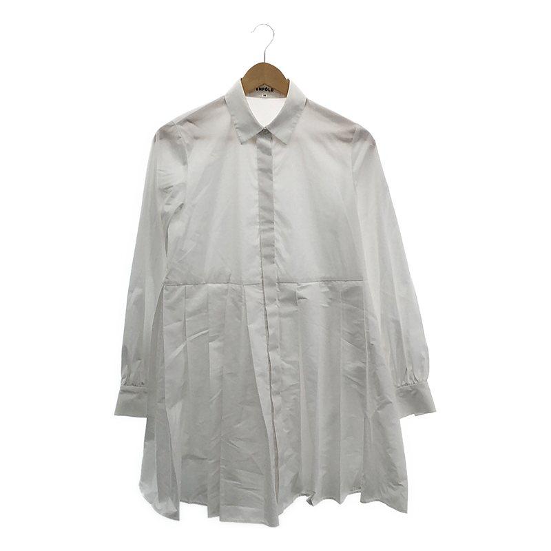 ENFOLD / エンフォルド | ブロード プリーツ シャツワンピース | 38  