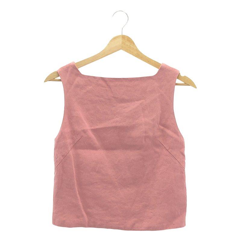 【美品】  AURALEE / オーラリー | 2022SS | × Ron Herman / ロンハーマン EXCLUSIVE WASHI DUCK CANVAS TANK / キャンバス トップス | 0 | ピンク | レディース AURALEE（オーラリー） 【美品】 | 2022SS | × Ron Herman / ロン