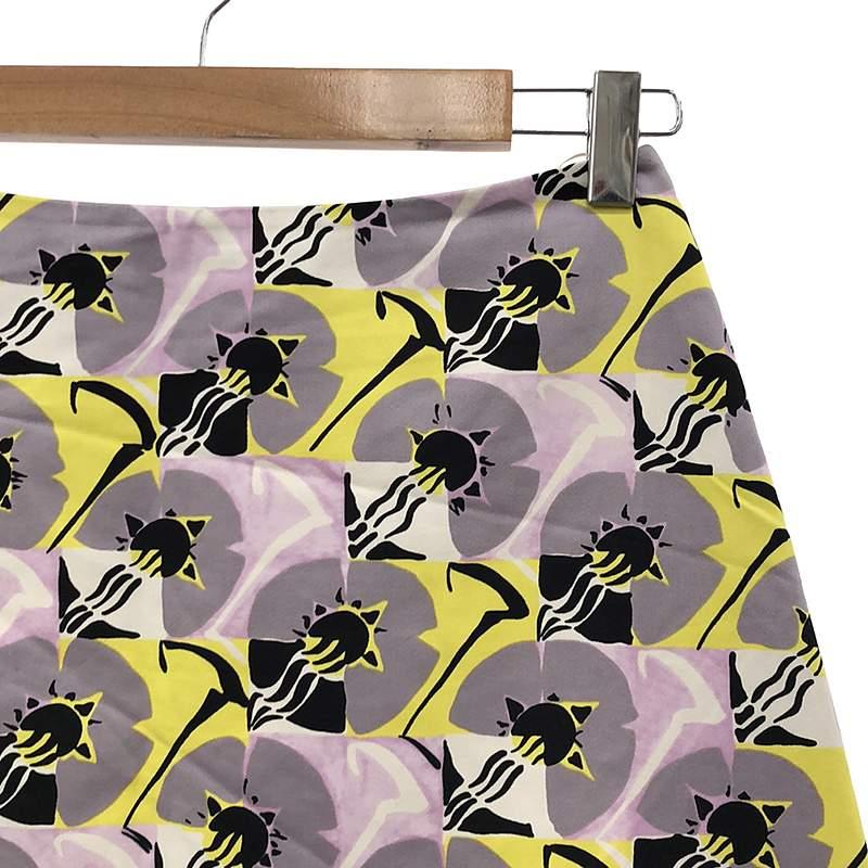 【美品】  MARNI / マルニ | デコフラワープリント フレアスカート | 36 | マルチカラー | レディース | MARNI | 01