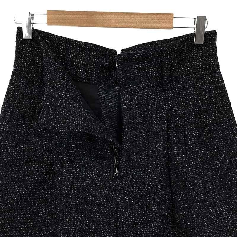 【美品】  foufou / フーフー | 2023AW | fancy tweed wide pants ワイドパンツ | 1 | ネイビー | レディース｜kldclothing｜04