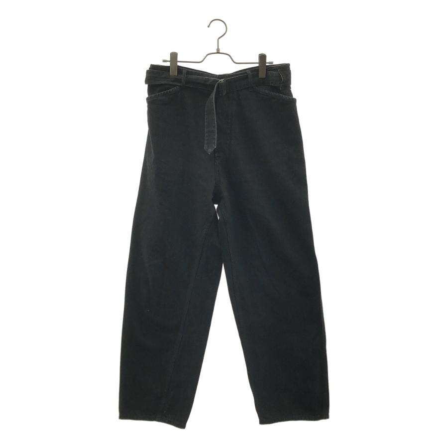 COMOLI（コモリ） ベルテッド ワイド テーパード デニムパンツ : KLD